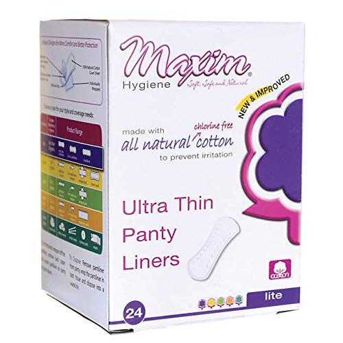 Maxim Hygiene - Individually Wrapped Cotton Pantiliners Ultra Thin Contour For Light Days Unscented - 24 Count on Sale