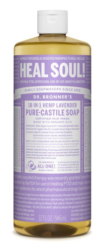 Dr. Bronner s All-One Pure-Castile Liquid Soap Lavender Cheap