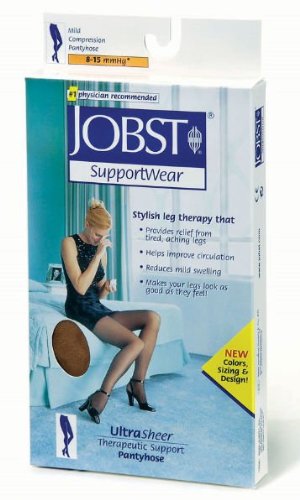 Jobst UltraSheer Waist Support Pantyhose 8-15 mmHg Medium, Beige, 1 ea. Cheap