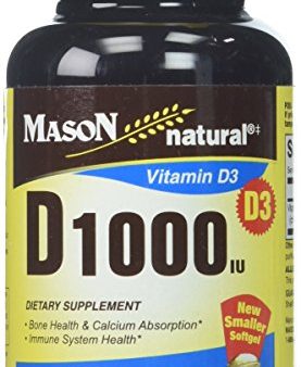 Mason natural vitamin D 1000 IU dietary supplement softgels, #1477 - 300 ea For Sale