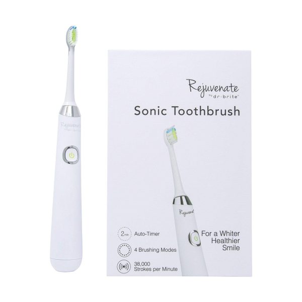 Rejuvenate by Dr. Brite Sonic Toothbrush, White For Discount