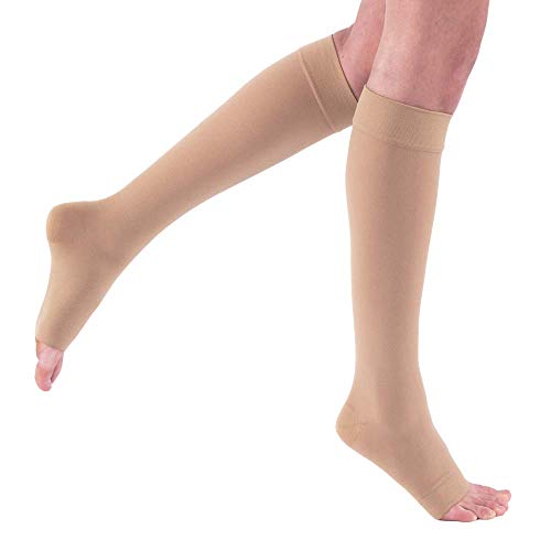 Jobst Medical Legwear Stockings Relief Compression Knee High 30-40 mm Hg, Open Toe Beige, Large - 1 ea Cheap