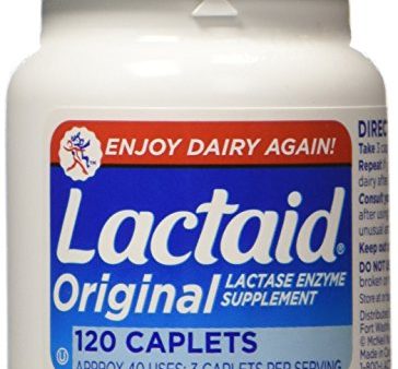 Lactaid  Original Strength Lactase Enzyme Supplement, Caplets - 120 ea Online now