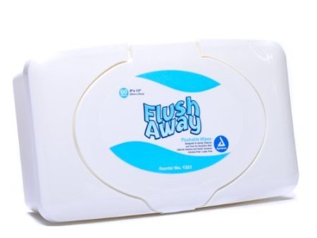 Dynarex Flush Away Moist Flushable Wipes - 60 ea Hot on Sale