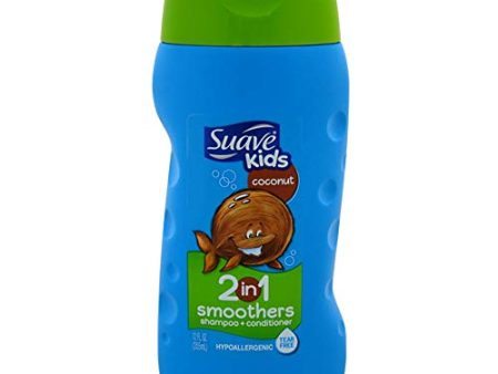 Suave for Kids 2-in-1 Shampoo, Cowabunga Coconut - 12 oz Discount