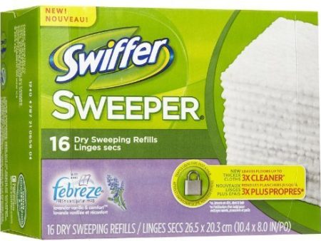 Swiffer Sweeper Dry Disposable Sweeping Cloths, Lavender and Vanilla Scent - 16 Ea For Discount