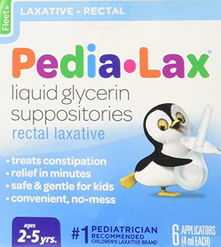 Fleet Pedia-lax Liquid Glycerin Suppositories For Ages 2 -5 years - 6 ea Fashion