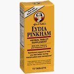 Lydia Pinkham Herbal Tablet Supplement with Iron Calcium and Vitamins C & E - 72 tablets. Online